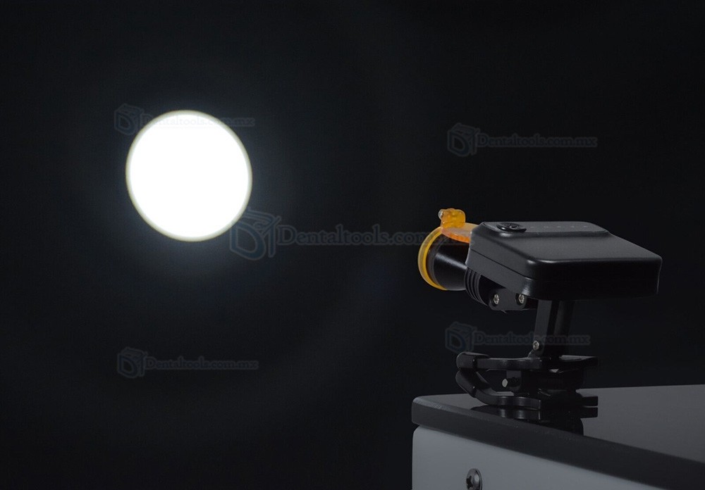 L&aacute;mpara frontal LED dental inal&aacute;mbrica de 5W con filtro y 2 bater&iacute;as